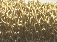1 Meter of 7x4mm Bright Gold Chain